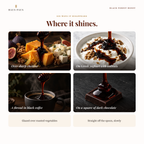 Six ways to use Black Forest Honey: sharp cheddar, Greek yoghurt with walnuts, black coffee and dark chocolate