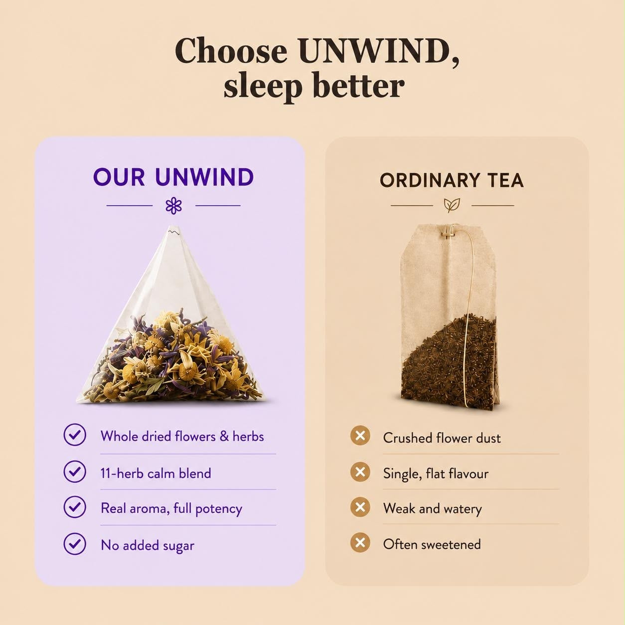 How to brew UNWIND tea, step by step
