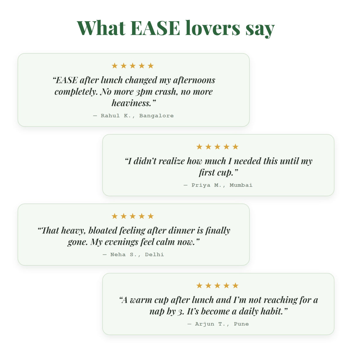 Customer reviews for EASE digestive herbal tea