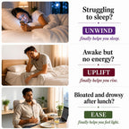 Struggling to sleep, awake but no energy, block and drowsy after lunch?
