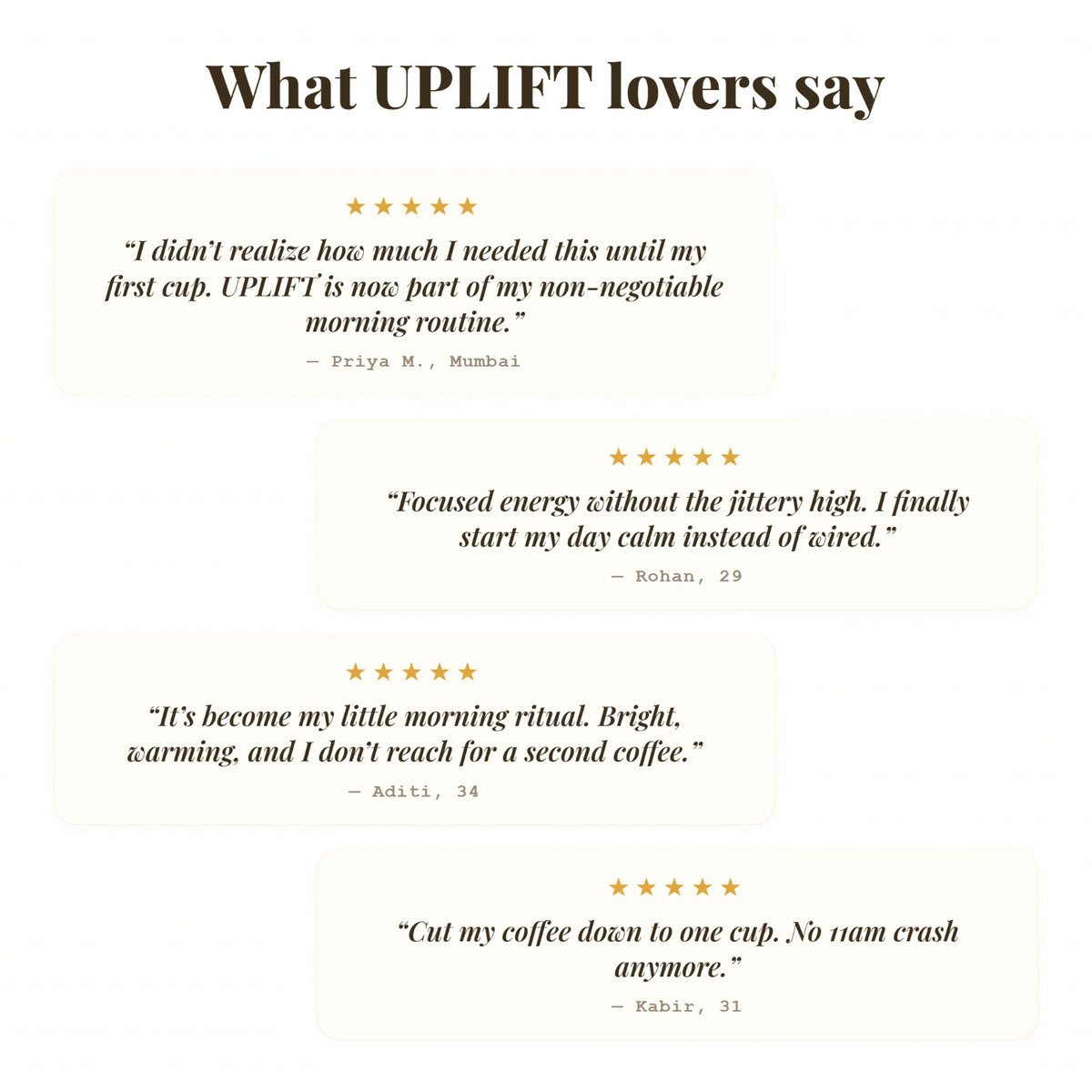 Customer reviews for UPLIFT energy herbal tea