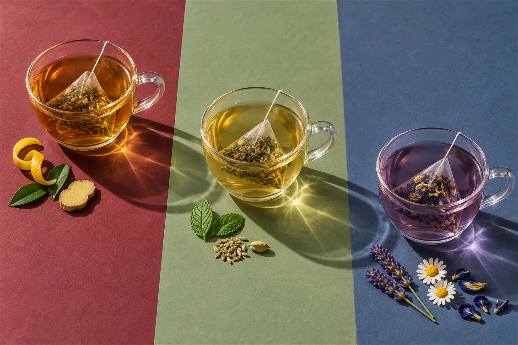 Three tea rituals for morning, post-meal and evening