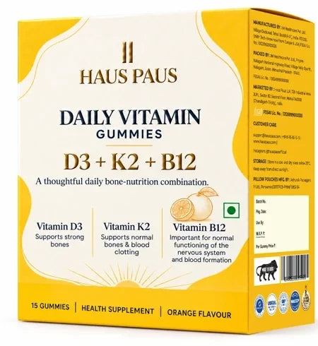 Daily Vitamin D3 + K2 + B12